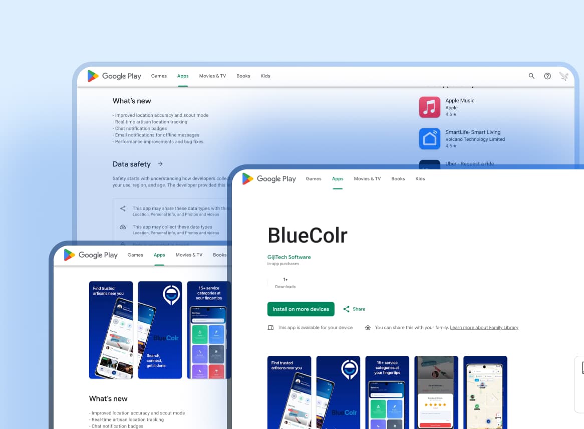 Bluecolr™ Android project preview